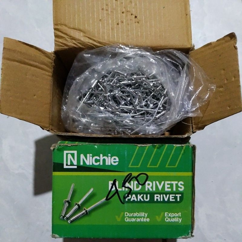 [ BISA COD] ECER PAKU RIVET RIFET RIPET ISI 10PCS 430 440 450 540 550 640