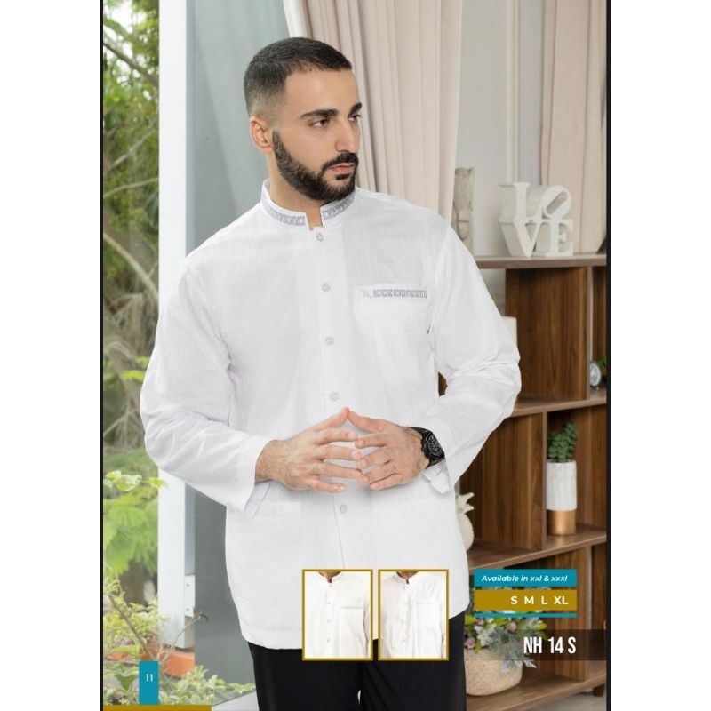 JUMBO Baju Koko Nizar Bordir NH 14s