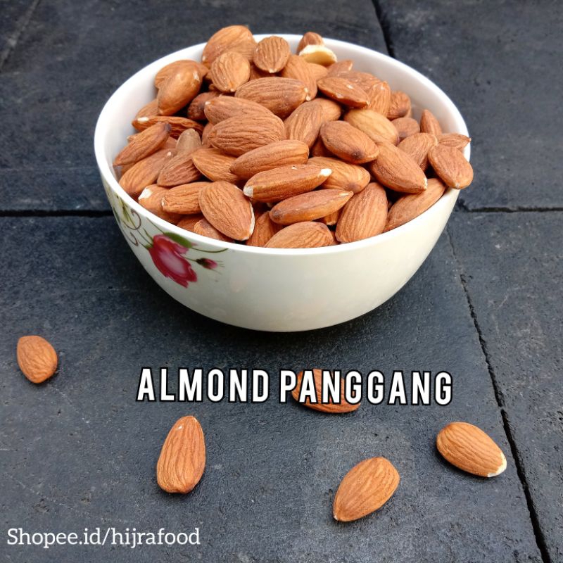 

Almond Kupas Roasted Panggang 1kg Kemasan Vakum