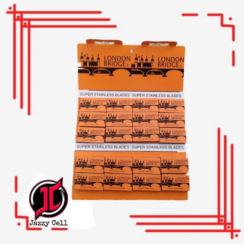 Silet London Bridge (isi 100 Pcs dan 120 Pcs) Original Silet Tajam Gillette London Bridge Silet