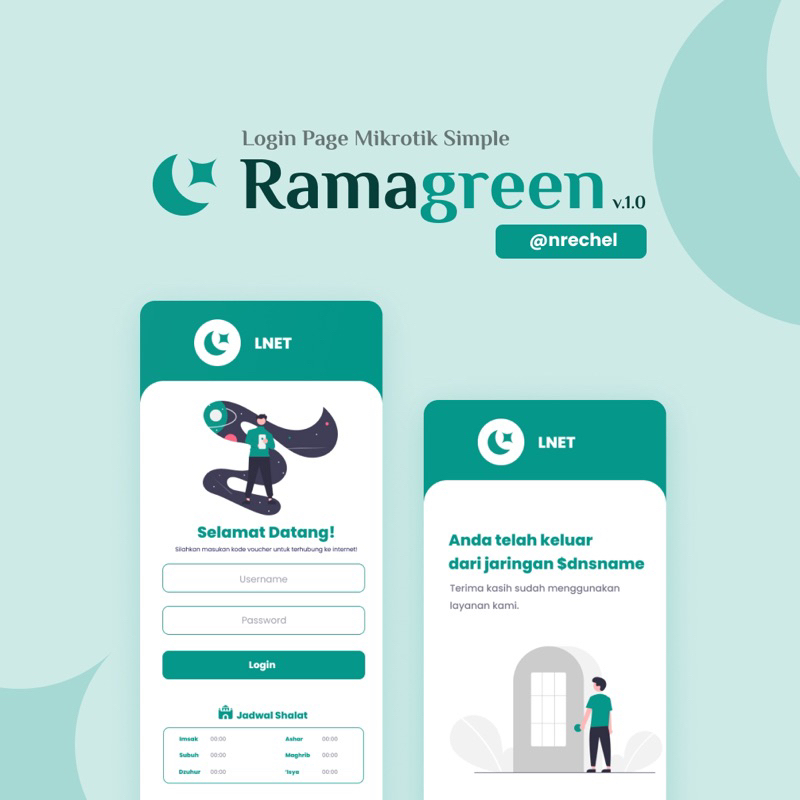 Ramagreen v1.0 - Login Page Mikrotik Premium Spesial Ramadan