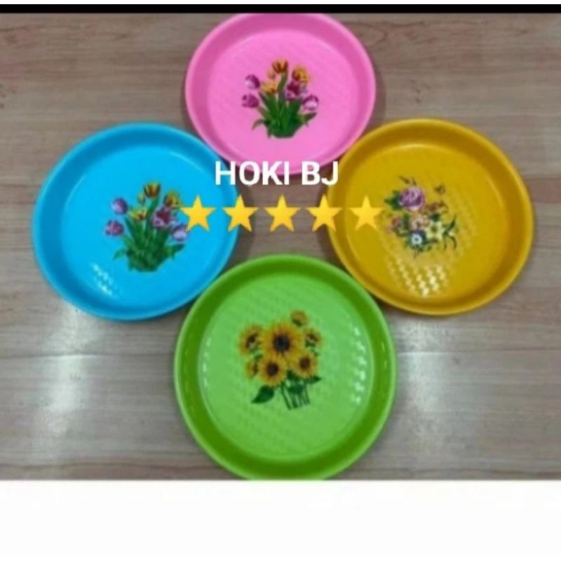 Nampan Bulat Plastik sunrise 30cm