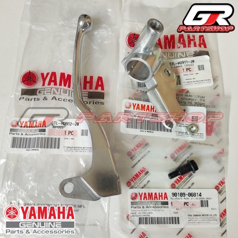 handle rem belakang set + rumah, baut, mur mio sporty smile soul ori ygp original yamaha handel hendel rem set