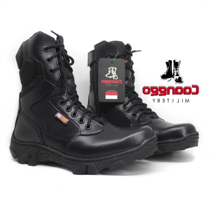 CAANGGO - Sepatu pdl pria terbaru model boots tactical safety new design hitam