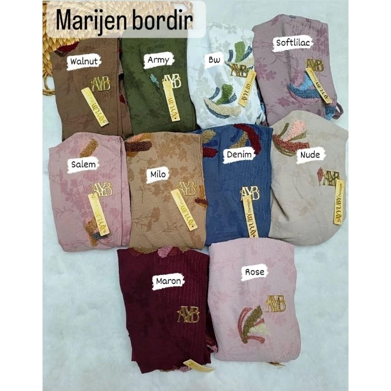 HIJAB INSTAN HOODIE MARIJEN MOTIF BY AYYUBY