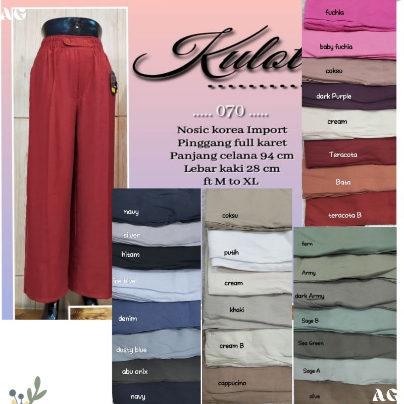 Zara Kulot/Celana Kulot Zara/Basic Kulot/Kulot Viral