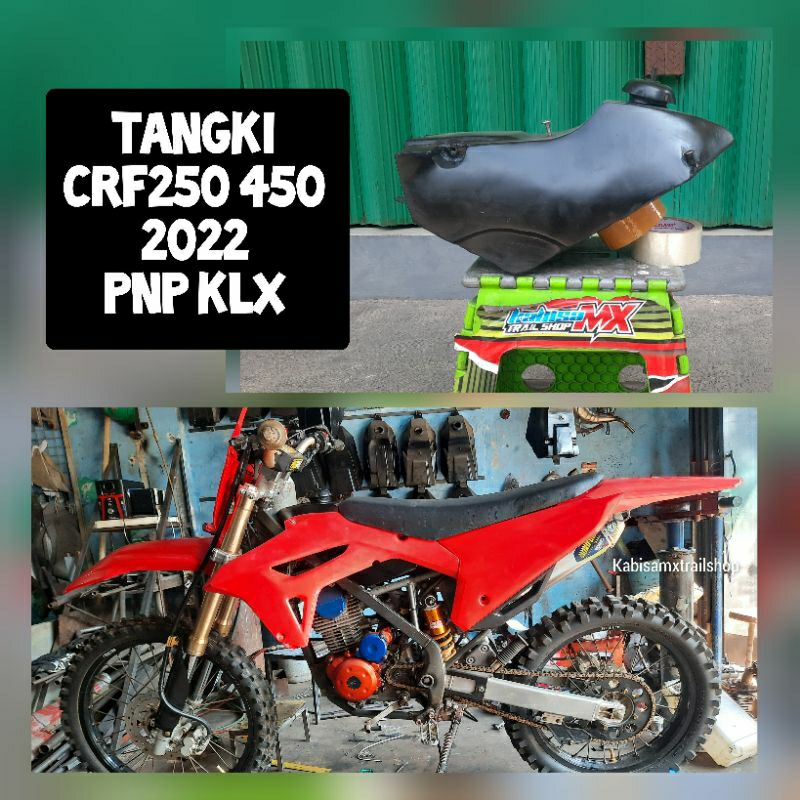 tangki crf 450 pnp klx bahan besi tangki crd 2022 pnp klx tangki trail custom