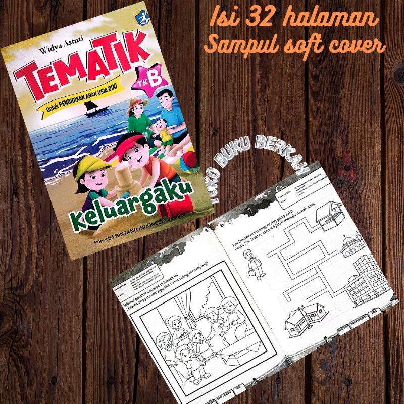 buku tematik tkB untuk pendidikan anak usia dini 19x27cm