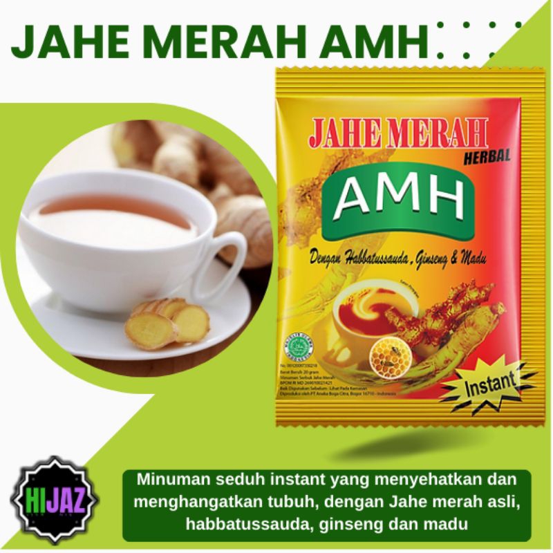 

Jahe Merah AMH, sachet