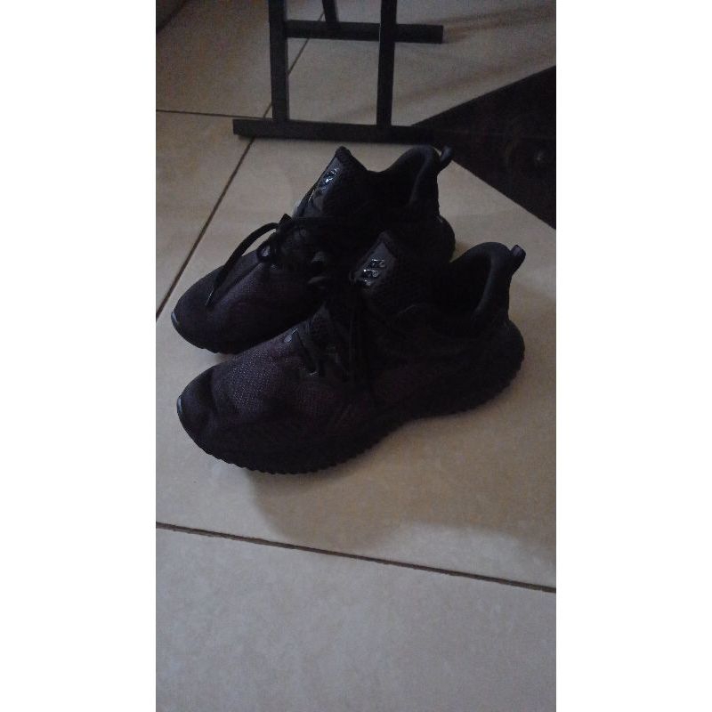 Sepatu Sneakers Adidas Alphabounce Beyond Full Black Premium Original