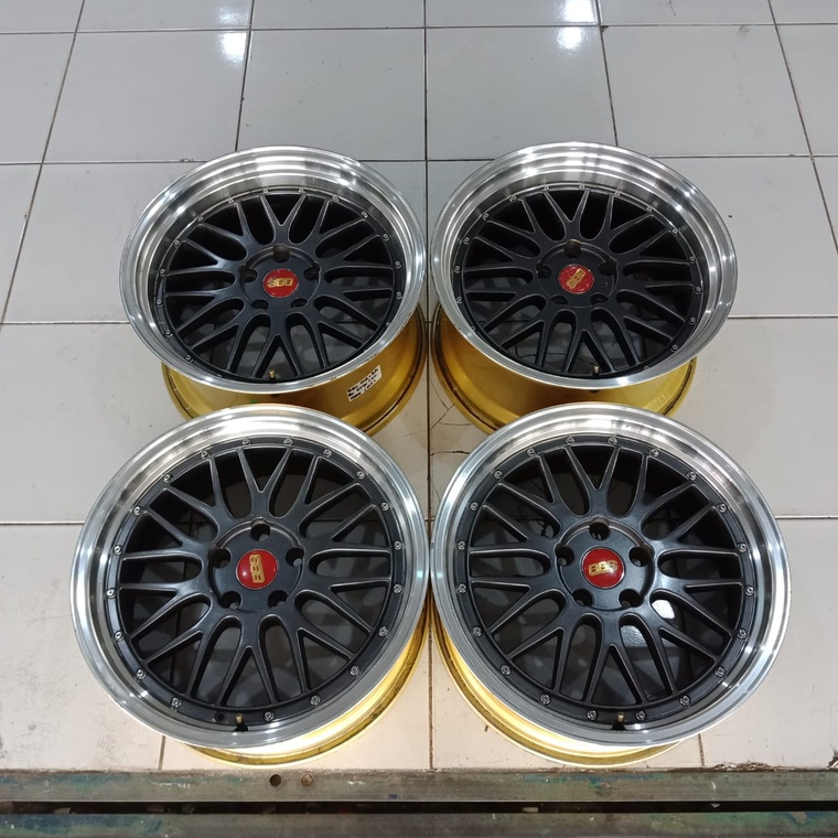 BBS Ring 18x8/9 Pcd 5x114,3 Et35/40 Velg Mobil Bekas Celong Ring 18 Velg BBS