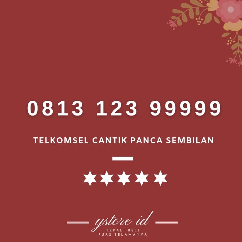 Langka. NOMOR CANTIK SIMPATI 11 DIGIT 999 KARTU PERDANA TELKOMSEL NOMER BELAKANG UJUNG 999 9999 9999