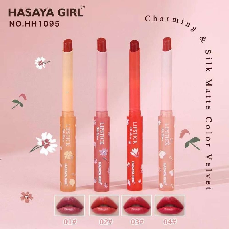 [ SATUAN ] HASAYA GIRL LIPSTICK SILK MATTE HH1095