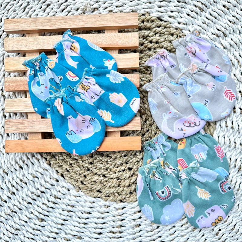 3Pcs Sarung Tangan Sarung Kaki Pelindung tangan bayi sarung kaki bayi sarung tangan bayi sartaki bayi kualitas premium Sarung Tangan Bayi Baru Lahir SNI DNW BABY