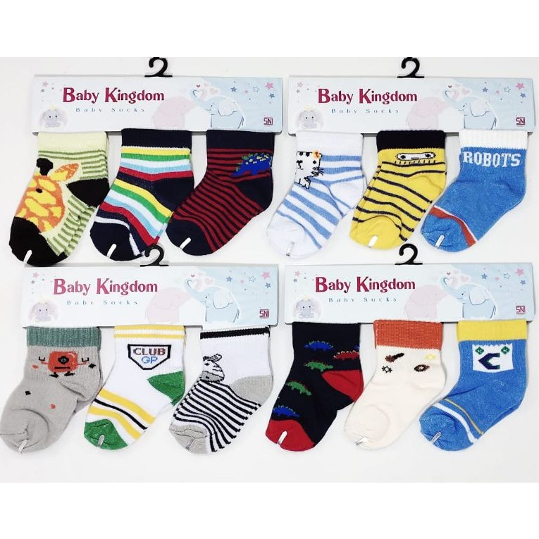 KAOS KAKI BAYI ISI 3 PSG BABY SNI BABY KAOS KAKI 3 IN 1 - KAOS KAKI BAYI BOY &amp; GIRL KAOS KAKI BAYI ISI 3 PASANG BABY SNI / KAOS KAKI BLUEFLY ISI 3