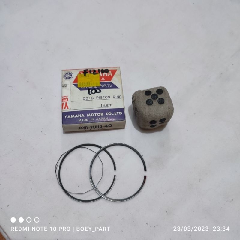 Ring seher piston Yamaha force1 f1z fiz r f1zr fizr OS oversize over size 100 original yamaha Japan