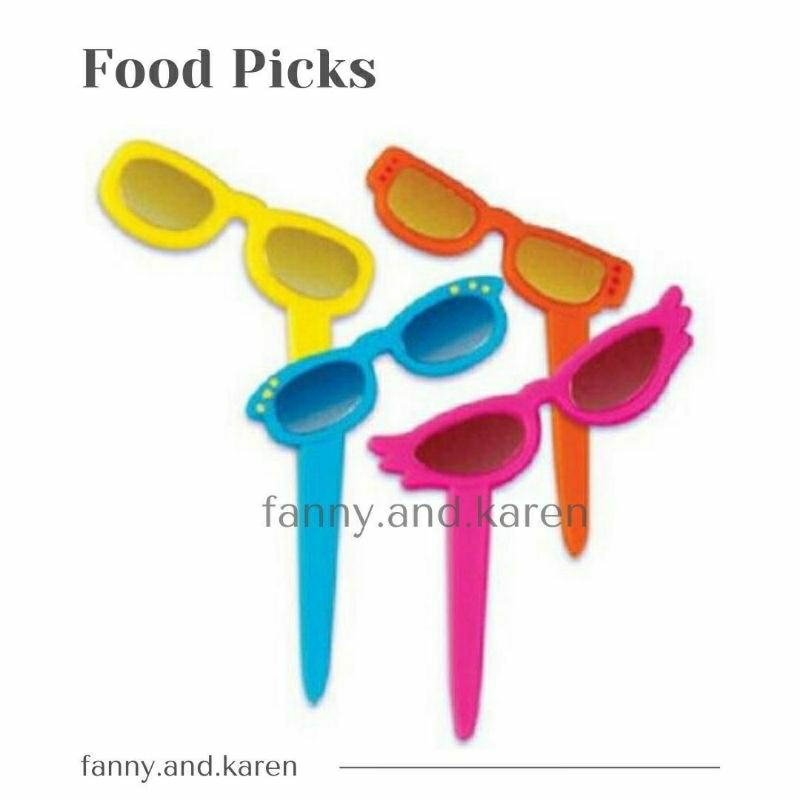 USA Food Pick Foodpicks Glasses B (Tusuk Bento Kacamata B)