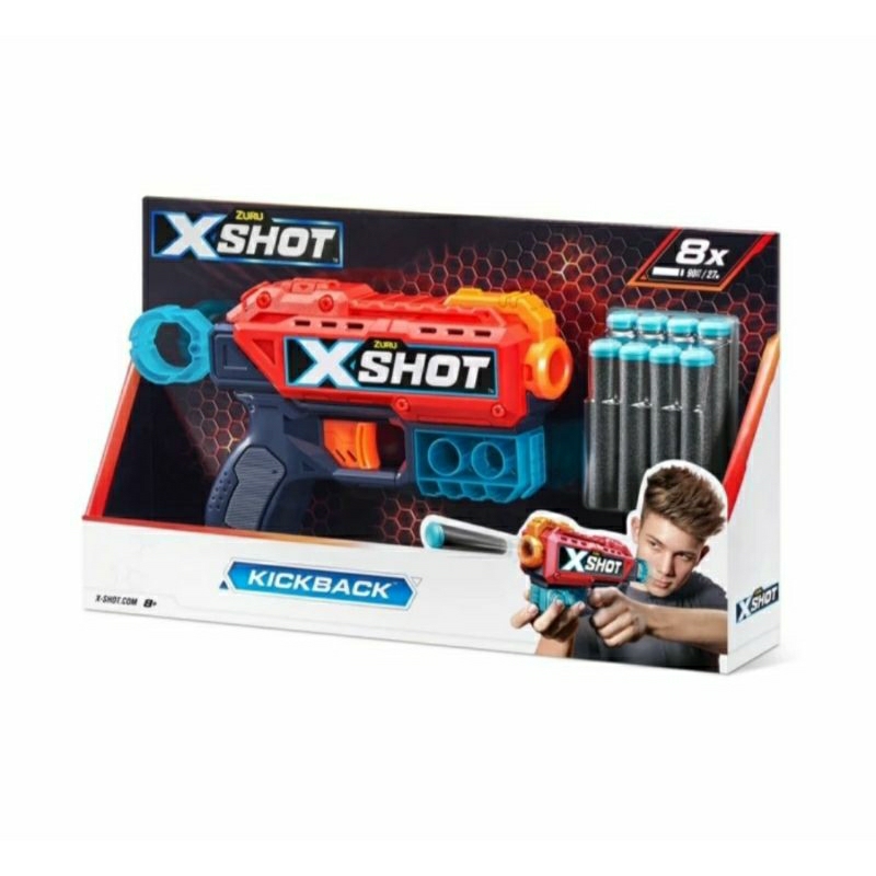 Mainan XShot New Excel Kickback Blaster Mainan Xshot Zuru Kickback
