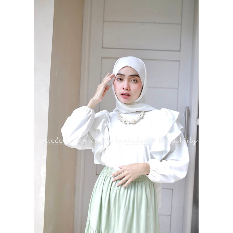 LAMIADAILY ELIZA BLOUSE - BLOUSE ALA KOREA - KOREAN BLOUSE