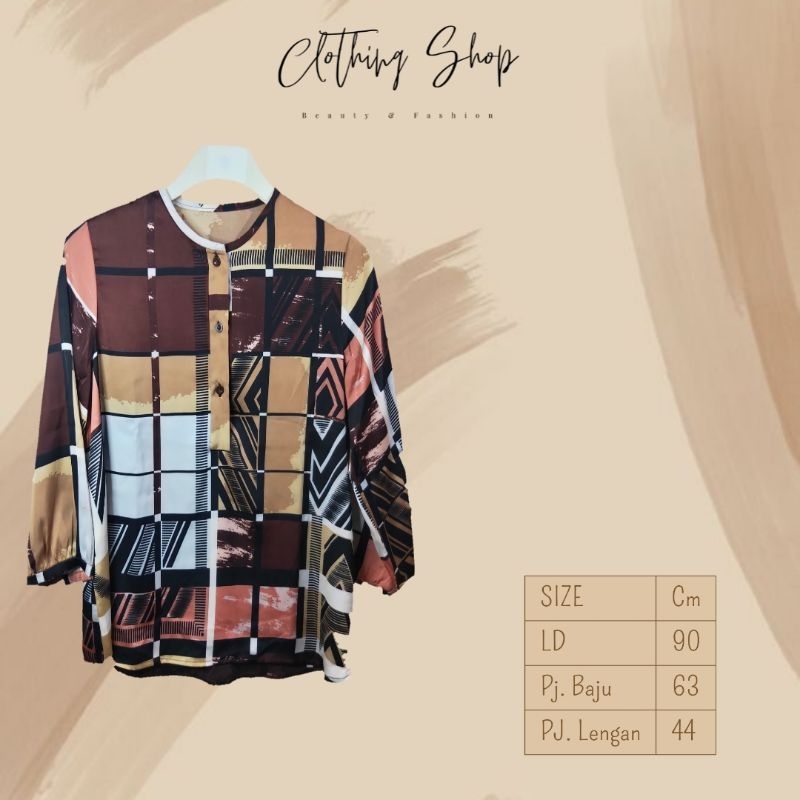 Blouse Armani Silk | Blouse Kekinian | Blouse Murah | Blouse Premium by Clothingshop