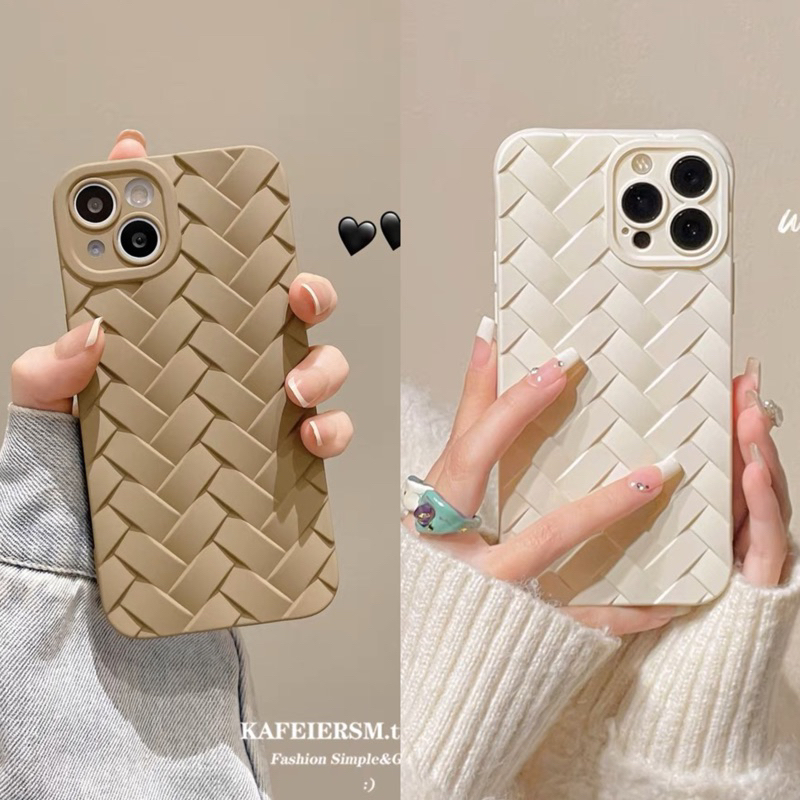 Braided Nude Series Matte Softcase Casing Case HP Lucu iphone XS XS Max XR 11 Pro Max 12 Pro Max 13 Pro Max 14 Pro Max