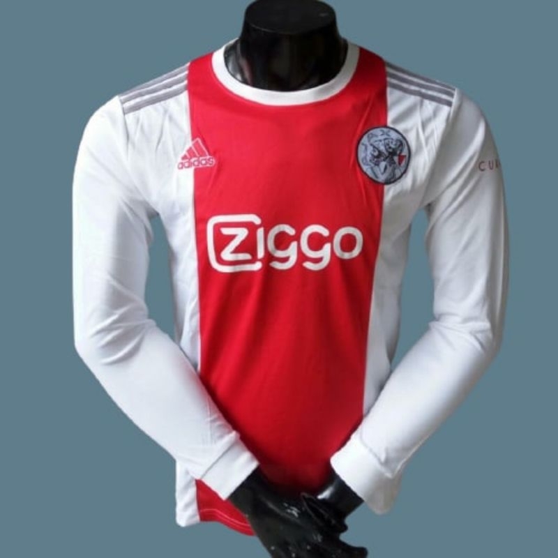 Jersey bola LS lengan panjang ajax home 21/22 grade ori thailand