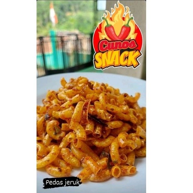 

makaroni cunos snack makaroni bumbu seblak makaroni pedes daun jeruk