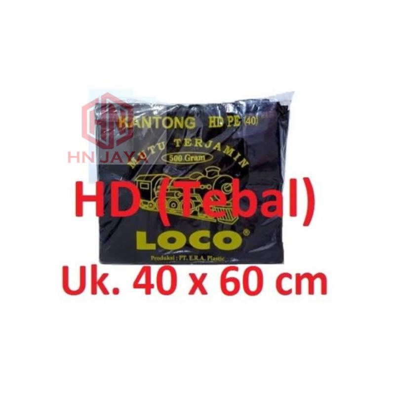 Kantong Plastik Loco Uk 40, Kantong Kresek Loco Tebal