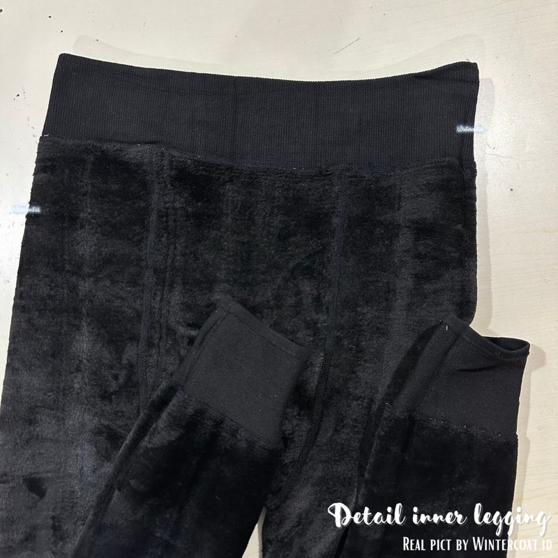 Legging thermal big size wanita celana winter jumbo oversize hitam 500 700 gram import musim dingin hangat cewek