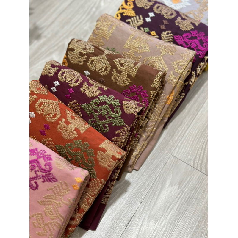 New Songket Bordir Semi Endek Cendana