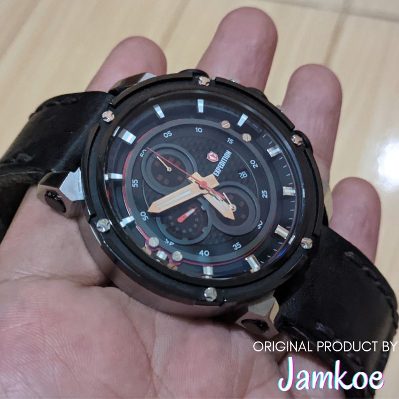 Jam Tangan Arloji Expedition Tipe E 6649 M Remaja Cowok Pria Analog Original Ori Murah Anti Air Stra