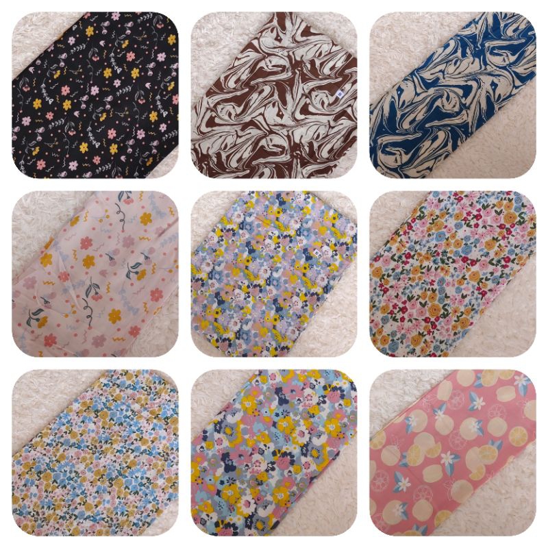 KAIN COTTON RAYON PREMIUM HARGA (0.5 METER)