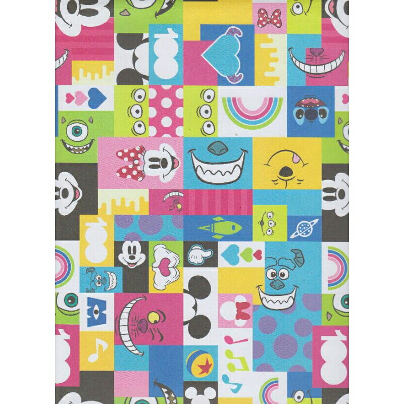 

Kertas Kado Sansan Wawa SW 5967 "Disney/character/mickey/minnie/stitch/pooh/monster inc/toy story