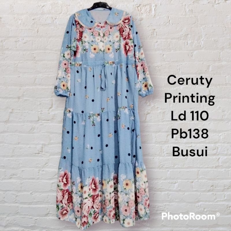 GAMIS CERUTY BABYDOLL PRINTING & POLOS GAMIS LEBARAN