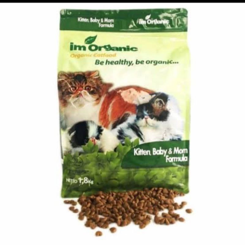 Im Organik Kitten Baby &amp; mom 1,8kgm Makanan Kucing im organic Baby Kitten Dry food