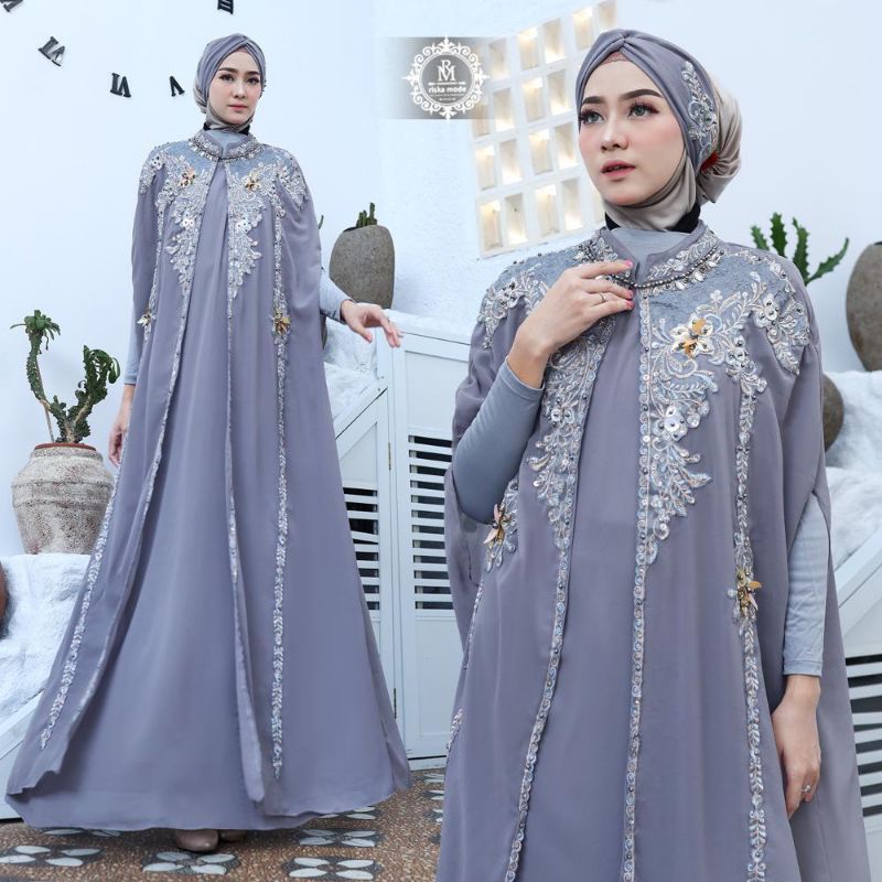 FASHION MUSLIM//KAFTAN NABILA PLUS INNER GAMIS/MANSET DAN TURBAN//SERAGAMAN KELUARAGA//BAJU PESTA LAMARAN//BAJU WISUDA//BAJU LEBARAN//BAJU KONDANGAN//BY RISKA MODE