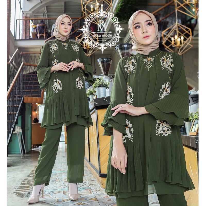 FASHION MUSLIM//SETELAN KAFTAN CORLA//SERAGAMAN KELUARGA//BAJU PESTA LAMARAN//BAJU WISUDA//BAJU LEBARAN//BAJU KONDANGAN//BY RISKA MODE