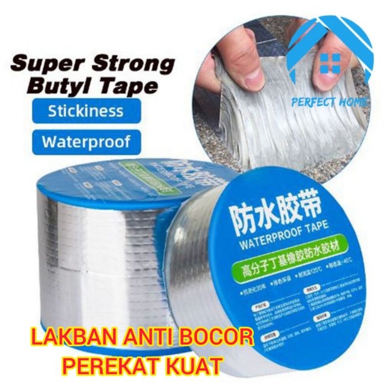 LAKBAN TAMBAL TALANG PIPA ATAP DINDING REMBES SENG ANTI BOCOR LAKBAN ANTI BOCOR 1M 3M 5M LEM ANTI AI