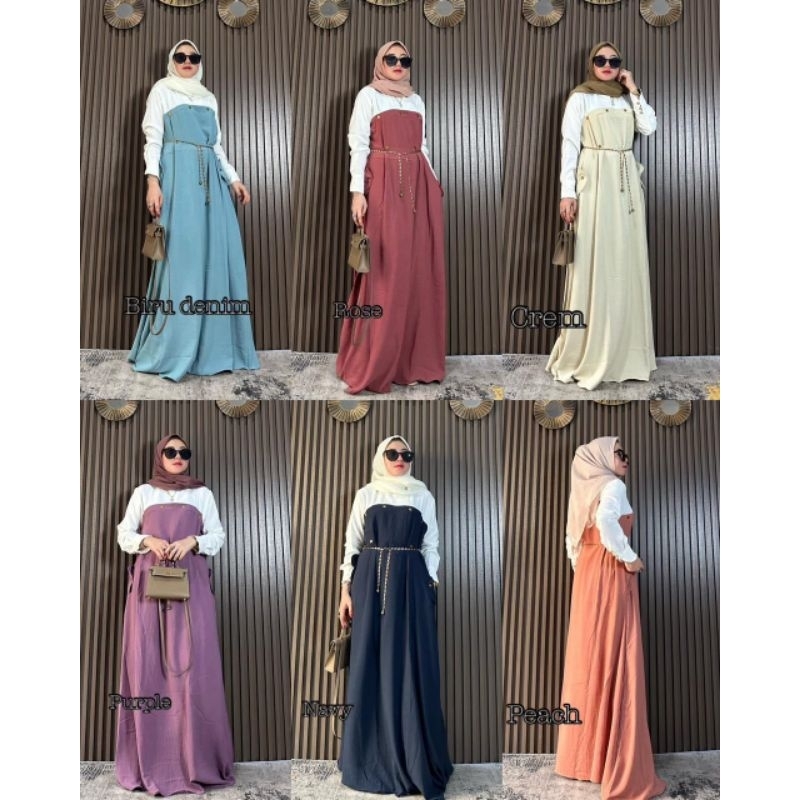 QAELULA BY ANS BUSANA | DRESS QAELULLA BY ANS BUSANA | GAMIS QAELULLA | ABAYA QAELULLA | Abaya MEWAH