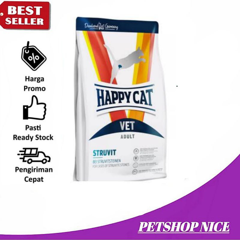 Happy Cat Vet Diet Struvit 1kg | Urinary S/O | Happy Cat Struvit 1kg | Kucing