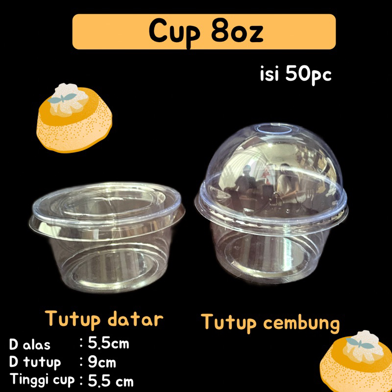 50pcs CUP PUDDING 240ML / CUP SILKY PUDDING PUYO / CUP YOGURT / CUP AGAR MIKA PUYP PDING / BENING MKA JELLY AGER /MANGKOK / CUP PUDING / CUP PLASTIK / PUDING CUP PET PLP TEBAL / CUP PUDDING JELLY CUP 8OZ