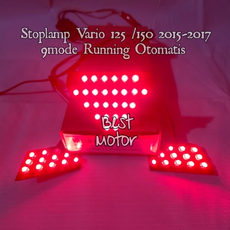 Stoplamp Vario 125 / 150 2015/2017 9mode Running LED Lampu belakang vario 125/150