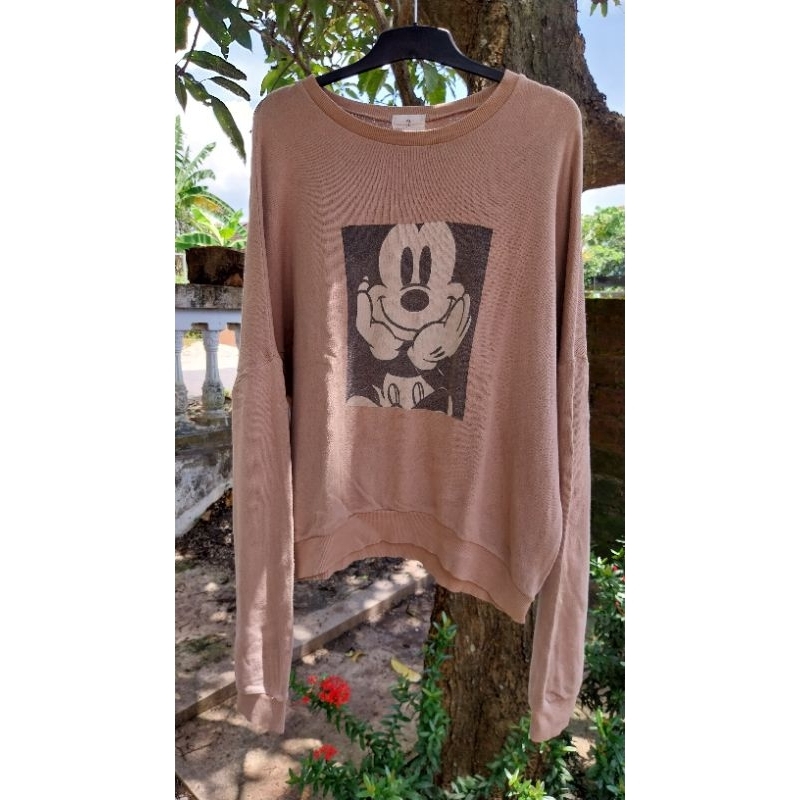 Crewneck Oversize Batwing Micky Mouse