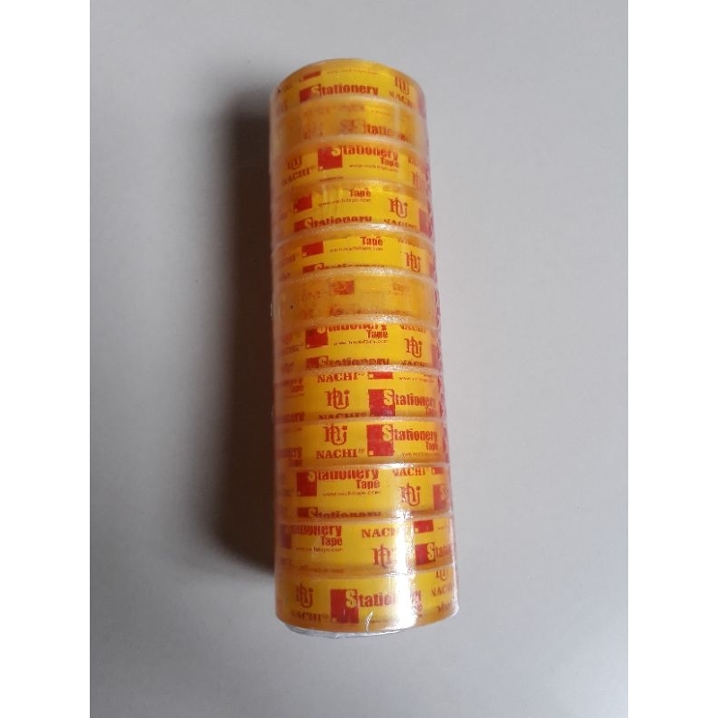 

Isolasi Bening Tebal Nachi / Stationery Tape 1/2 Inch x 25 Yard( 1 Slop : 12pcs )