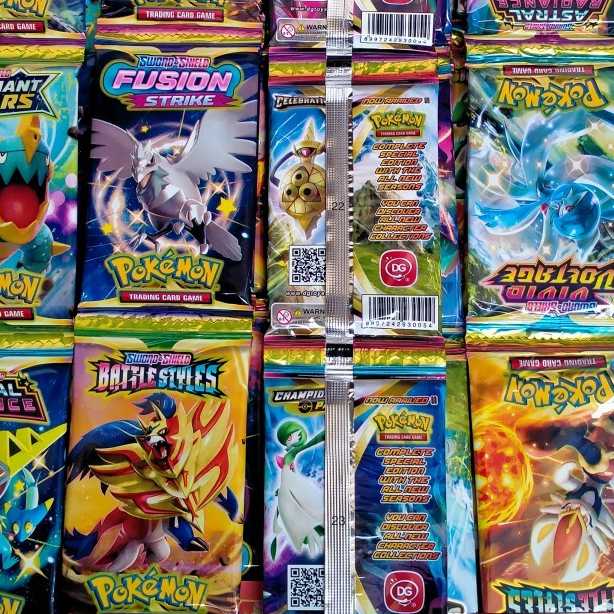 1 Sachet / 8 PCS  Mainan Kartu Trading Card POKEMON Generasi Terbaru MAINAN KARTU