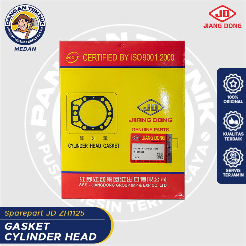 GASKET CYLINDER HEAD MESIN DIESEL JIANG DONG ZH 1125 | SPAREPART JIANGDONG ZH1125 JD