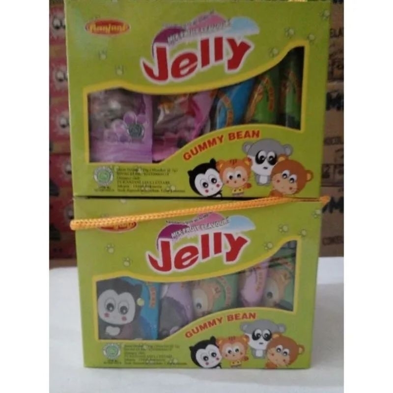 

RANJANI JELLY TAS GUMMY BEAN PERMEN KENYAL JELI ISI 30 PCS 5gr