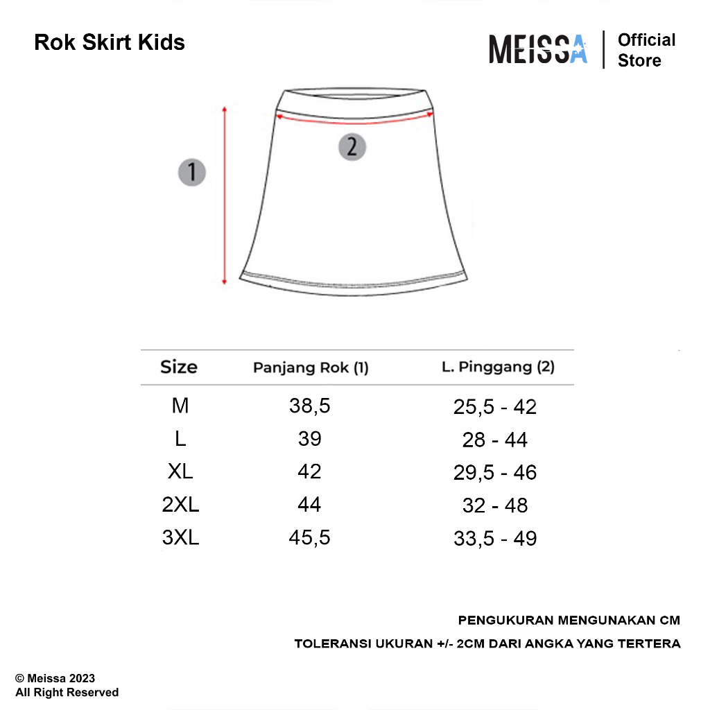 Rok Payung Anak Korea Kids Skater Flare Rok Hitam Putih Merah 1-10 Tahun Bahan Scuba Premium By Meissastore