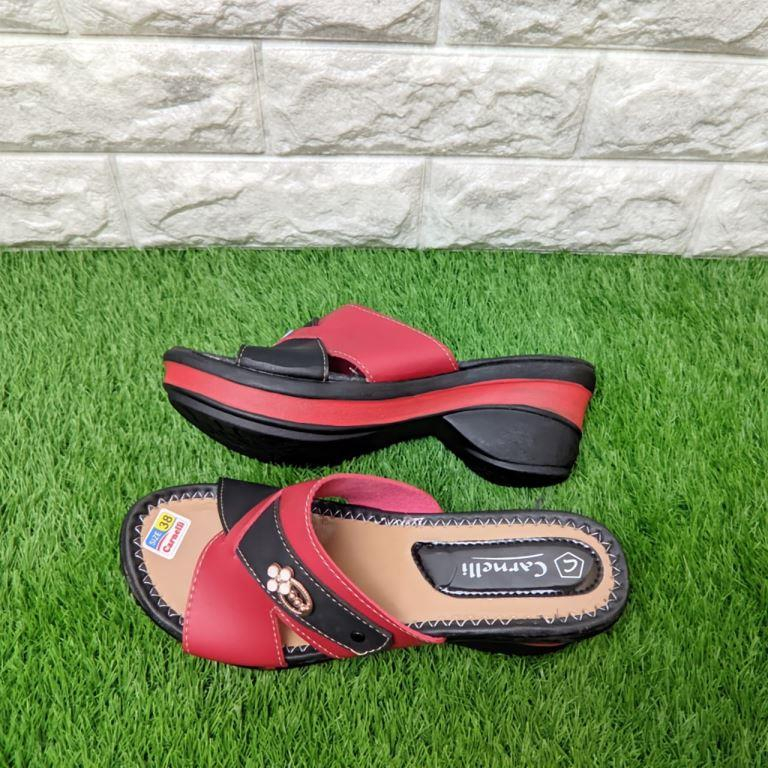 PROMO Beli 1 Gratis 1 / Sandal Wanita Heels / Model Slop Japit