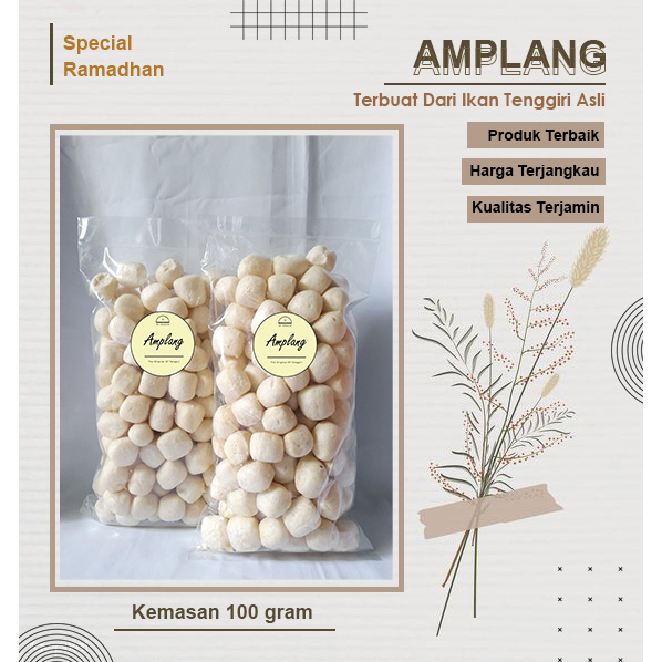

Kerupuk Amplang Ikan Tenggiri Kualitas Terbaik Berat Bersih 100 gram